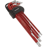 SEALEY Ball-End Hex Key Set 11Pc Anti-Slip Extra-Long Metric | AK7164 | GSF Car Parts