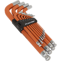 SEALEY Jumbo Ball-End Hex Key Set 13Pc Anti-Slip - Imperial | AK71870 | GSF Car Parts