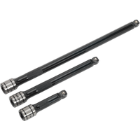 SEALEY Wobble/rigid Extension Bar Set 3Pc 3/8"sq Drive Black Series | AK7691 | GSF Car Parts