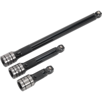 SEALEY Wobble/rigid Extension Bar Set 3Pc 1/2"sq Drive Black Series | AK7692 | GSF Car Parts