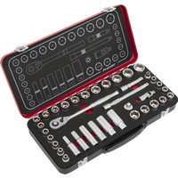 SEALEY Socket Set 3/8"sq Drive 37Pc - Metric/imperial - Premier Platinum | AK7923 | GSF Car Parts