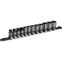 SEALEY Socket Set 12Pc 3/8"sq Drive Metric - Black Series | AK7992 | GSF Car Parts