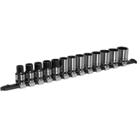 SEALEY Socket Set 13Pc 1/2"sq Drive Metric - Black Series | AK7994 | GSF Car Parts