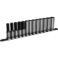 SEALEY Socket Set Deep 13Pc 1/2"sq Drive Metric - Black Series | AK7995 | GSF Car Parts