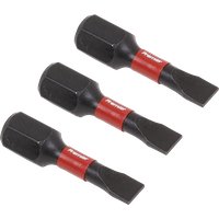 SEALEY Slotted 4.5mm Impact Power Tool Bits 25mm - 3Pc | AK8201 | GSF Car Parts