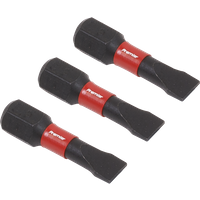 SEALEY Slotted 5.5mm Impact Power Tool Bits 25mm - 3Pc | AK8202 | GSF Car Parts