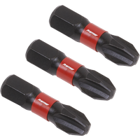 SEALEY Phillips #3 Impact Power Tool Bits 25mm - 3Pc | AK8206 | GSF Car Parts
