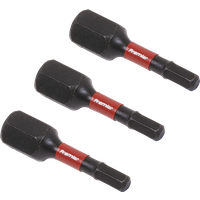 SEALEY Hex 3mm Impact Power Tool Bits 25mm - 3Pc | AK8211 | GSF Car Parts