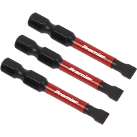 SEALEY Slotted 5.5mm Impact Power Tool Bits 50mm - 3Pc | AK8227 | GSF Car Parts