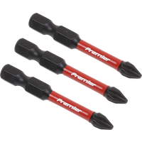SEALEY Phillips #2 Impact Power Tool Bits 50mm - 3Pc | AK8230 | GSF Car Parts