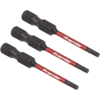 SEALEY Hex 2.5mm Impact Power Tool Bits 50mm - 3Pc | AK8235 | GSF Car Parts