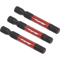 SEALEY Hex 6mm Impact Power Tool Bits 50mm - 3Pc | AK8239 | GSF Car Parts