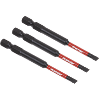SEALEY Slotted 4.5mm Impact Power Tool Bits 75mm - 3Pc | AK8251 | GSF Car Parts
