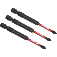 SEALEY Phillips #1 Impact Power Tool Bits 75mm - 3Pc | AK8254 | GSF Car Parts