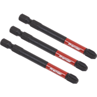 SEALEY Phillips #3 Impact Power Tool Bits 75mm - 3Pc | AK8256 | GSF Car Parts