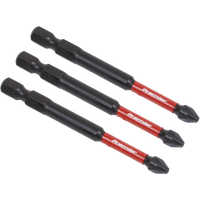 SEALEY Pozi #2 Impact Power Tool Bits 75mm - 3Pc | AK8258 | GSF Car Parts