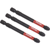 SEALEY Pozi #3 Impact Power Tool Bits 75mm - 3Pc | AK8259 | GSF Car Parts