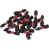 SEALEY Pozi #2 Impact Power Tool Bits 25mm - 20Pc | AK8273 | GSF Car Parts
