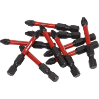 SEALEY Pozi #2 Impact Power Tool Bits 50mm - 10Pc | AK8275 | GSF Car Parts