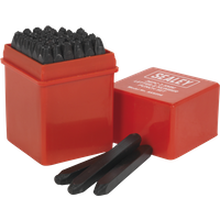 SEALEY Letter & Number Punch Set 36Pc 2.5mm | AK8296 | GSF Car Parts