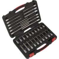 SEALEY Trx-Star* Socket Bit Set 32Pc 3/8"sq Drive - Premier Platinum | AK89001 | GSF Car Parts