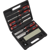 SEALEY Hammer-Thru Wood Chisel 8Pc Set | AK9240 | GSF Car Parts