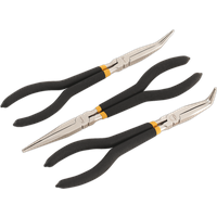 SEALEY Needle Nose Pliers Set 3Pc 280mm Ni-Fe Finish | AK930 | GSF Car Parts