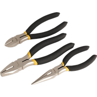 SEALEY Pliers Set 3Pc Ni-Fe Finish | AK9333 | GSF Car Parts