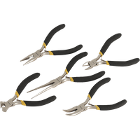 SEALEY Mini Pliers Set 5Pc Ni-Fe Finish | AK937 | GSF Car Parts