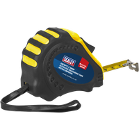 SEALEY Auto Lock Tape Measure 5M(16Ft) X 19mm - Metric/imperial | AK994 | GSF Car Parts