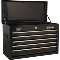 SEALEY Topchest 5 Drawer With Ball-Bearing Slides - Black | AP225B | GSF Car Parts