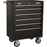 SEALEY Rollcab 6 Drawer With Ball-Bearing Slides - Black | AP226B | GSF Car Parts