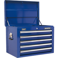 SEALEY Topchest 5 Drawer With Ball-Bearing Slides - Blue | AP26059TC | GSF Car Parts