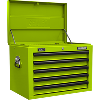 SEALEY Topchest 5 Drawer With Ball-Bearing Slides - Green/black | AP26059THV | GSF Car Parts