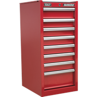 SEALEY Hang-On Chest 8 Drawer With Ball-Bearing Slides - Red | AP33589 | GSF Car Parts