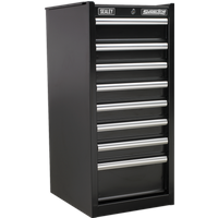 SEALEY Hang-On Chest 8 Drawer With Ball-Bearing Slides - Black | AP33589B | GSF Car Parts