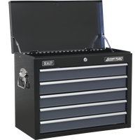 SEALEY Topchest 5 Drawer With Ball-Bearing Slides - Black/grey | AP3505TB | GSF Car Parts