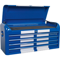 SEALEY Topchest 4 Drawer Wide Retro Style - Blue With White Stripes | AP41104BWS | GSF Car Parts