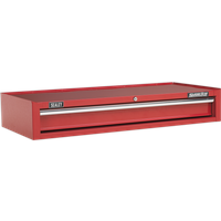 SEALEY Mid-Box Tool Chest 1 Drawer With Ball-Bearing Slides Heavy-Duty- Red | AP41119 | GSF Car Parts