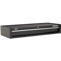 SEALEY Mid-Box Tool Chest 1 Drawer With Ball-Bearing Slides Heavy-Duty- Black | AP41119B | GSF Car Parts