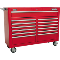 SEALEY Rollcab 13 Drawer With Ball-Bearing Slides - Red | AP5213T | GSF Car Parts