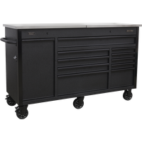 SEALEY Mobile Tool Cabinet 1600mm With Power Tool Charging Drawer | AP6310BE | GSF Car Parts