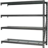 SEALEY Heavy-Duty Racking Extension Pack With 4 Mesh Shelves 640Kg Capacity Per Level | AP6572E | GSF Car Parts