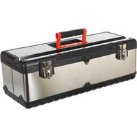 SEALEY Stainless Steel Toolbox 660mm With Tote Tray | AP660S | GSF Car Parts