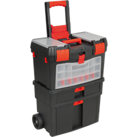 SEALEY Mobile Toolbox With Tote Tray & Removable Assortment Box | AP850 | GSF Car Parts
