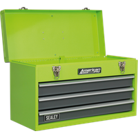 SEALEY Tool Chest 3 Drawer Portable With Ball-Bearing Slides - Green/grey | AP9243BBHV | GSF Car Parts