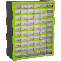 SEALEY Cabinet Box 60 Drawer - Green/black | APDC60HV | GSF Car Parts