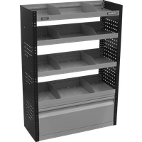 SEALEY Modular Flat Shelf Van Storage System | APMSVCOMBO1 | GSF Car Parts