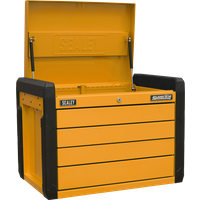 SEALEY 4-Drawer Push-To-Open Topchest With Ball-Bearing Slides - Orange | APPD4O | GSF Car Parts