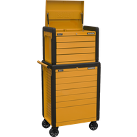 SEALEY Topchest & Rollcab Combination 11 Drawer Push-To-Open Orange | APPDSTACKO | GSF Car Parts
